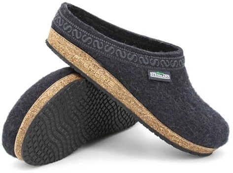 Stegmann Filzclog 108 aus 100% edler Merino-Wolle für Damen & Herren | Hochwertiger Filz-Hausschuh - Made in Tirol