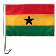 Flaggenfritze Autofahne Autoflagge Ghana - 30 x 40 cm