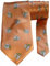 German Wear, edle bayrische Krawatte Trachtenkrawatte mit Edelweiß, Farbe:Orange