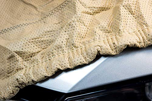 SOFTGARAGE 3-lagig beige Indoor Outdoor atmungsaktiv wasserabweisend Car Cover Vollgarage Ganzgarage Autoplane Autoabdeckung 202040-7593001