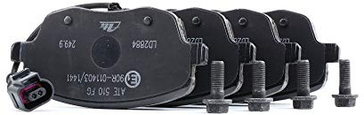 ATE CERAMIC Bremsbelagsatz mit Warnkontakt vorne 13.0470-2884.2 | Kompatibel mit: SEAT CORDOBA, IBIZA III, SKODA FABIA I, FABIA I Combi, FABIA I Praktik, FABIA I Stufenheck, FABIA II