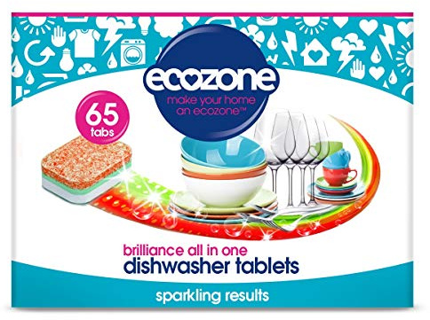 Ecozone Dishwasher Tablets Brilliance, 65 Tabs