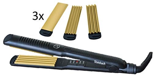 Steinbach Professional 603 Cute Crimper Straightener Turmalin Ionic 3 in 1 schwarz