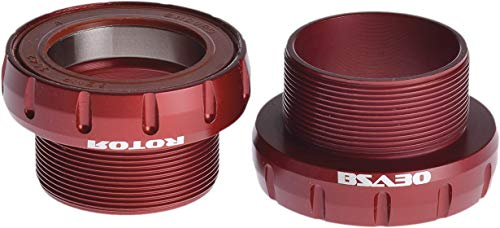 R ROTOR BIKE COMPONENTS Unisex Rotor Bb30 Bsa 68/73mm Ceramic Red Innenlager, Black, 30 mm EU