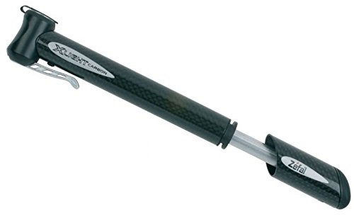 ZEFAL X-LIGHT CARBON 165mm BICYCLE BIKE MINI PUMP TURN LOCK SYSTEM LOCKABLE HANDLE WITH MOUNTING CLIP