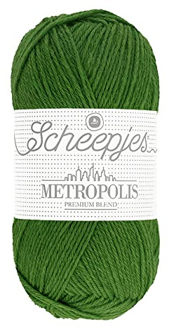 Scheepjes Metropolis 50g - 031 Canberra, Green Knitting & Crochet Yarn