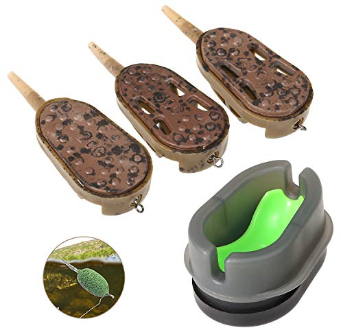 Lixada 3 stücke Angeln Feeder Mould Schnellverschluss Formen Karpfenangeln Köder Halter Werkzeug