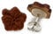 Miriquidi Hibiskus Blüte Holz Ohrstecker Silber 925 Sterling 11mm Paar - Kirsch