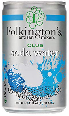 Folkingtons Club - Mini lattine per acqua di soda - 3 x 8 x 150 ml