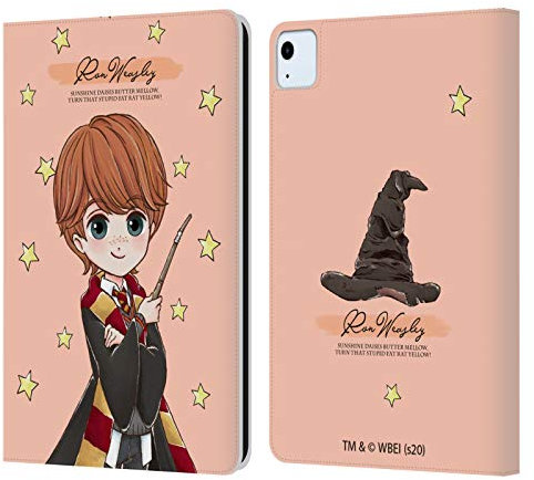 Head Case Designs Licenciado Oficialmente Harry Potter Ron Weasley Reliquias de la Muerte XXXVII Carcasa de Cuero Tipo Libro Compatible con Apple iPad Air 2020/2022