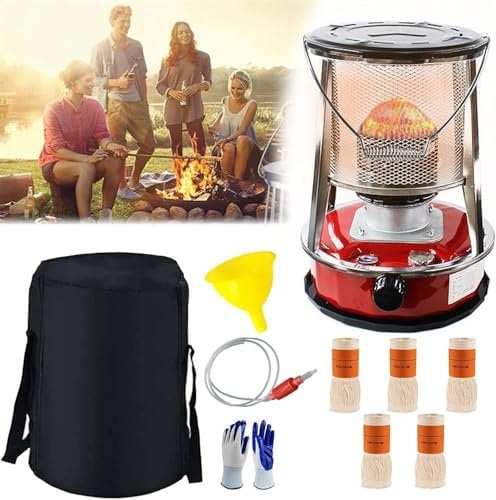 NTALJC Petroleum Stove For Camping,Kerosene Stove Burner,Without Electricity,Paraffin Stove For Indoor,Outdoor,Patio,Home,Deck(4.6l-red)