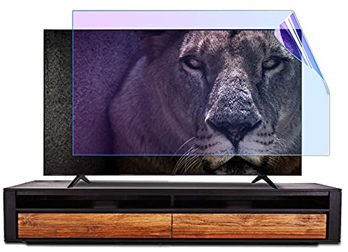 WSHA Anti Scratch/Anti-Fingerprint/Anti-Reflection TV Screen Protector Film, Filter out 80% Blue Light, for 32-70 Inch Sharp, Sony,Samsung,Hisense,LG Etc,48 Inches(1056x596mm)