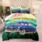 CHAOSE-DEB Thermal 100% Ägyptische Baumwolle - Hotelqualität Bettwäsche-Sets Auto Mustang Bettbezug, Queen Size 3pcs (Mustang 02,135 x 200 cm)