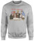 WillowGifts Gold, Frankenstein and GRR Sweatshirt - Bottom TV Christmas Jumper Quote Merch Gift 80% Polyester 20% Cotton Ribbed Collar Cuff and Hem Comfort Assured (Heather Grey, XL)