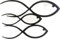 Pet-Jos Fische Wandkunst, hölzerne Fisch-Wanddekoration, schwarze Wandskulptur-Ornament, minimalistische Wandkunst, hängende Dekoration