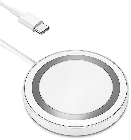 Cargador mag Safe, Zestiq 15W Caricatore inalámbrico magnético, Wireless Charger Stand, Cargador Carga Rapida iPhone 16/15/14/13/12 Pro/Pro MAX/Plus/Mini y Air pods 2/3/Pro/Pro2(sin Adaptador de CA)