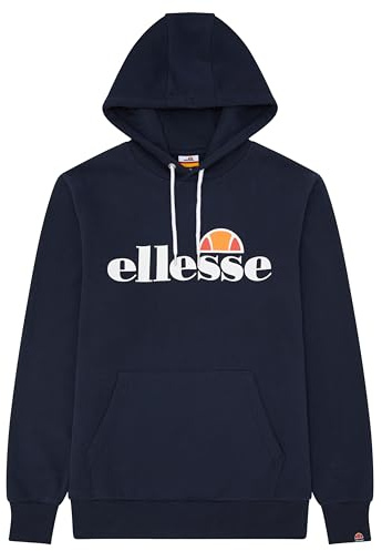 ellesse Men's Gottero Over Head Hoody, Navy, 5XL