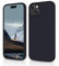 HiiVeet Silicone Case Designed for iPhone 15 Plus Case 6.7 Inch, Soft Ultra Slim Protective Shockproof Liquid Silicone Phone Case Cover with Anti-Scratch Microfiber Lining,Black
