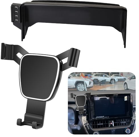 LUNQIN Soporte de teléfono de Coche para Toyota Corolla 2020-2025, Toyota Corolla Cross 2022-2025 híbrido de 8 Pulgadas, Accesorios de navegación, decoración Interior, Pantalla de Montaje para