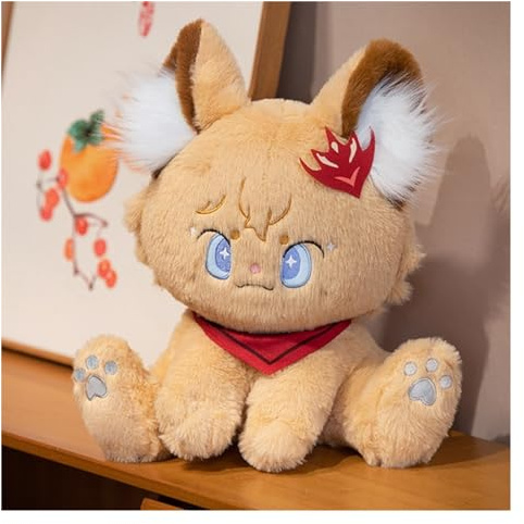 TOPLITHE Genshin Cat Kuscheltiere, Anime Plüsch Impact Plushies Weiches süßes Spielzeug for Kinder Weihnachten Gamer Geschenk(Tartaglia,32cm)