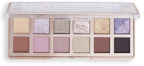 Makeup Revolution, Palette d'Ombres à Paupières The True Icon Bronze, Finitions Crème, Matte & Irisées, 12 Teintes Mélangeables