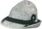 Original Herren Trachtenhut mit Kordel für Oktoberfest, Lodenhut – 100% Wollfilz Qualität für Damen und Herren geeignet (DE/NL/SE/PL, Numerisch, 59, Grau)