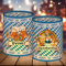 12 Windlicht Tischdeko Oktoberfest, Oktoberfest Dekoration, Bayrische Deko Blau, Bayern Deko Oktoberfest Set, Tisch Deko Oktoberfest Party, Geeignet für Teelichter oder Kerzen