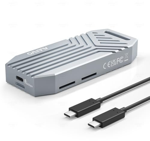 MAIWO 40Gbps NVMe SSD Enclosure, USB4 External Tool-Free NVMe Enclosure for 2280 M-Key,Compatible with Thunderbolt 4/3/USB4/USB C with Cooling Fan, Aluminum Alloy Shell ASM2464PD Chip