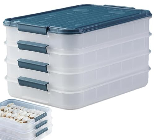 Aufschnittboxen für Kühlschrank, Frischhaltedosen mit Deckel, Aufschnittbox Stapelbar, Fresh Aufschnittbox Organizer, Mehrweg Stackables Lebensmittel Aufbewahrungsbox für Käse, Fleisch, Wurst