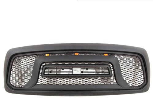 zjlgs Auto Front Stoßstange Kühlergrills für Dodge RAM 2002-2008, Schwarz, Truck, Direkter Ersatz, Kühlergrill