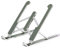 CABLEPELADO Soporte Plegable para Portátil y Tablet | Compatible con Dispositivos de 10 a 15,6 | Aleación de Aluminio | Plateado | Soporte de Escritorio