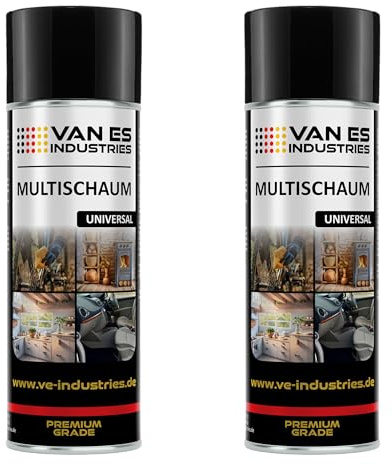 2x Multi-Schaum 400ml Universal Schaumreiniger für Polster, Scheiben, Kunststoff und Metall Ultra Clean Aktivschaum