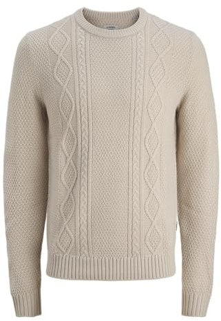 JJ REBEL Herren Jrebjosh Knit Crew Neck Jrebjosh Knit Crew Neck (1er Pack)