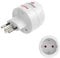 Hama 00223484 Reiseadapter Reiseadapter Typ J, L, N, 3-polig, für die Schweiz, Italien und Brasilien