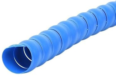 Crepundia Flexibler Gewebter Kabelmantel, 1/2/5 Meter 8mm 10mm Leitungsorganisator Rohrschutz Flexible Spiralwicklung Wickelkabel Drahtschutz Kabelhülse Abdeckung Rohr(Blue,ID 25MM_2 Meters)