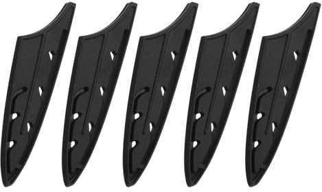 sourcing map 5Pcs Knife Cover Sleeves Blade Edge Guards for 4 Paring Knife Protector Covers Universal Blade Sheath for Kitchen, Black