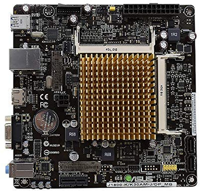 XYYZXKL Placas Base de Ordenador Placa Base de la computadora Fit For la Placa Base ASUS ITX J1800-K / K30-J/DP DDR3 17 * 17 Mini Placa INTEGRADA J1800 Dual-Core CPU DDR3 Synology HDMI NAS