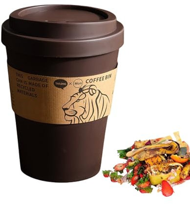 Générique Poubelle | Mini Poubelle Tasse À Café Avec Couvercle | Couvercle Basculant Conteneur De Rangement Pour Bureau Chambre Salle De Bain Extérieur