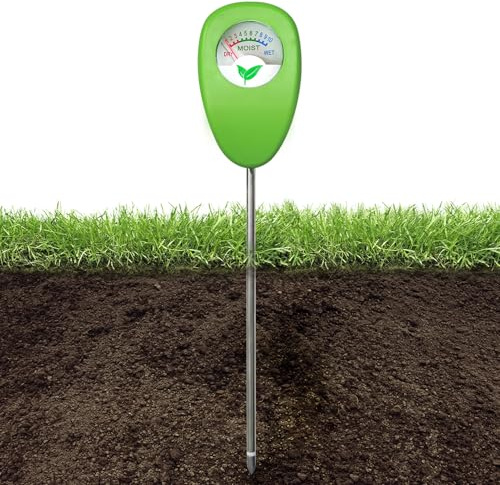 Vakler Testeur Humidité Plante, hygromètre Plante 27cm capteur Moisture pour Jardin Ferme intérieur Grandes Plantes en Pot Fleurs sans Piles