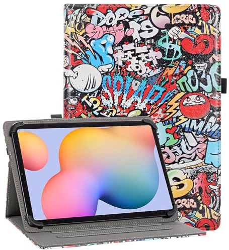 Vakarey Custodia Tablet 12 Pollici Universale per DOOGEE U12/U13/T36/Teclast T60 Pro/ArtPad Pro Cover Tablet 13 Pollici,Graffiti