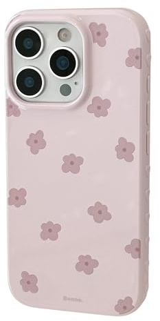 Dayinovate Hülle Kompatibel mit iPhone 14 Blumen Muster Case Süßes Weiches TPU Handyhülle, Ultra Dünne Stoßfeste Kratzfeste Rosa Silikon Frauen Mädchen Schutzhülle für iPhone 14 (6,1) - 01
