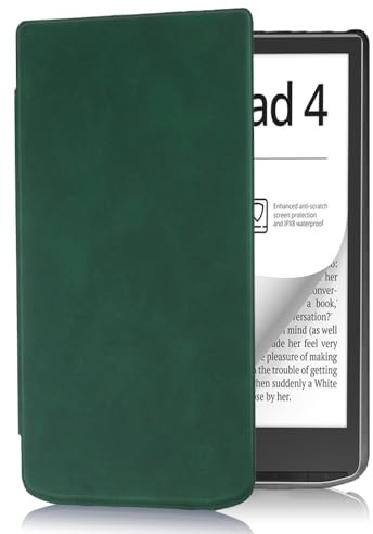 LOKLNEYK Coque pour Vivlio Inkpad 4 (7,8 pouces) ultra fine, légère, étui de protection tout inclus avec fonction veille automatique intelligente pour Vivlio Inkpad 4 (7,8 pouces) (vert foncé)