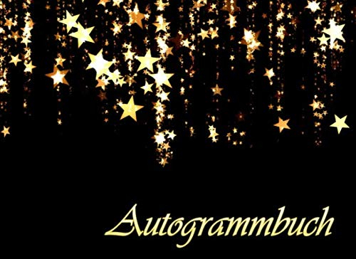 Autogrammbuch: Erinnerungsbuch, Unterschrift Prominente | Andenken Album Geschenk, Blanko unliniertes Erinnerungs-Sammelbuch zum Einkleben | Für ... Schauspieler, Sänger und viele mehr ...