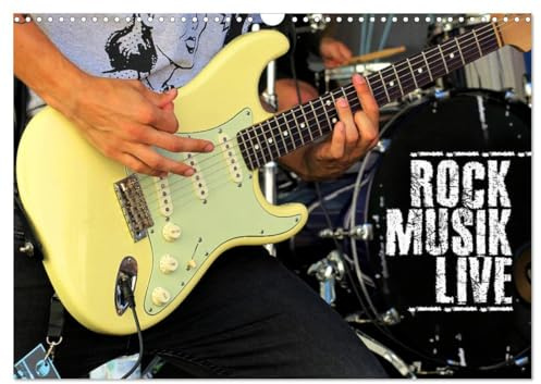 Rockmusik live (Wandkalender 2026 DIN A3 quer), CALVENDO Monatskalender: Actionreiche Aufnahmen von Liveauftritten verschiedener Rockbands hautnah fotografiert (CALVENDO Kunst)