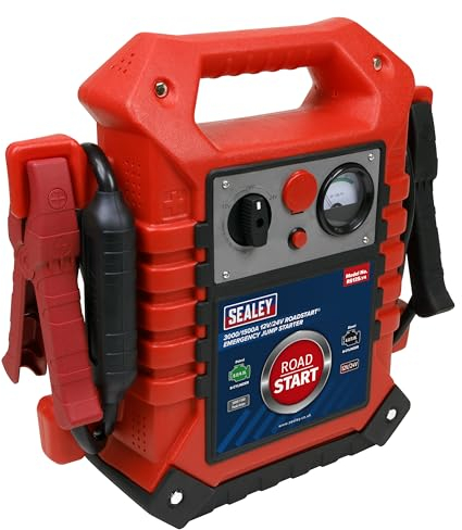 Sealey Rs125 Roadstart Emergency Power Pack 12/24V 3000/1500 Peak Amps