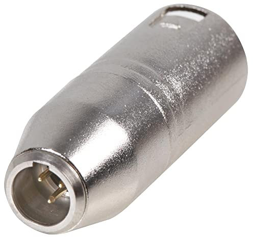 Cable-Core XLR male plug to Mini XLR male plug adaptor connector