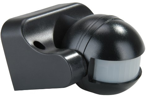 UNITEC Bewegungsmelder 180°, 1000W, schwarz