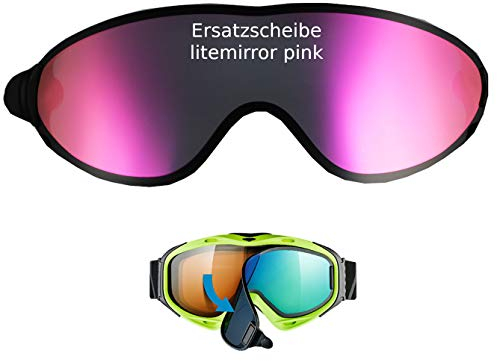 uvex Comanche to & TOP take Off ESS Ersatzscheibe - Single Lens litemirror pink für Skibrille Comanche als take Off