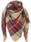 DELEY Retro Weiches Plaid Tartan Herbst Winter Schals Oversized Lange Stola Wrap Deckenschal Mehrfarbig