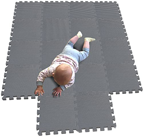 MQIAOHAM® 18 Stücke Baby puzzelmatten für Babys spielmatte Kinder puzzlematte Teppich G301018-112